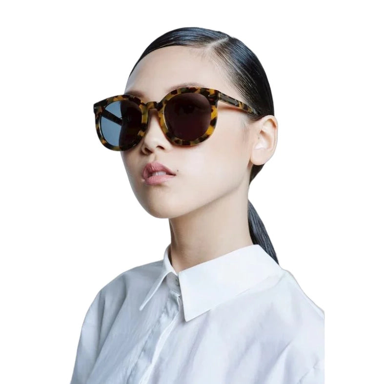 Karen Walker Super Duper Strength Sunglasses in Crazy Tort