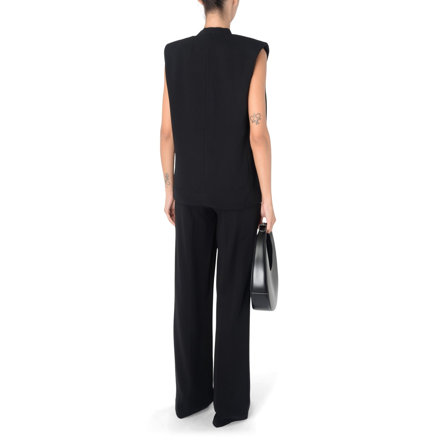 Anine Bing "Venice" Vest in Black, size Medium