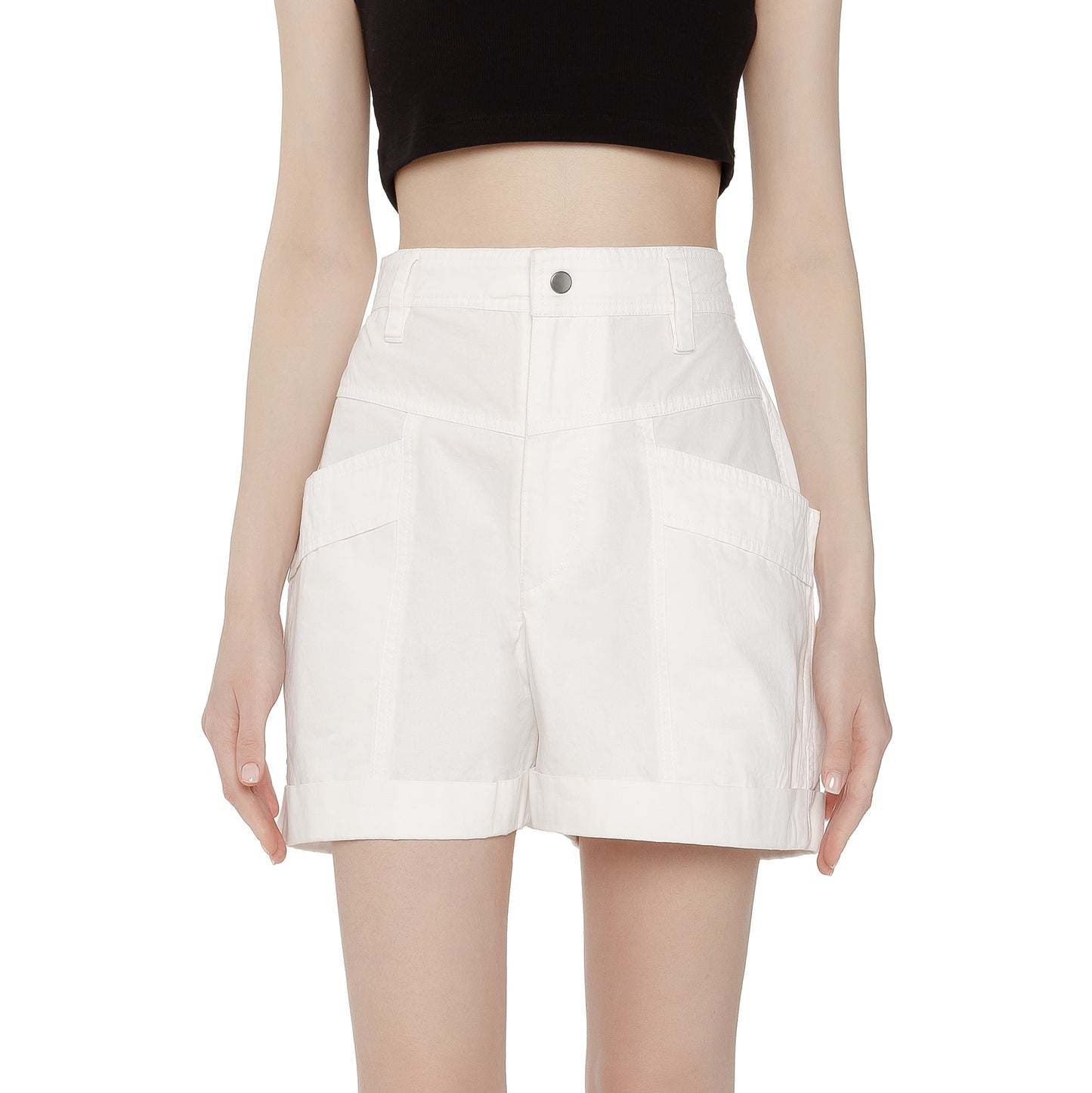 Isabel Marant Etoile "Rachel" Shorts in White, size 36 (size 2/4)