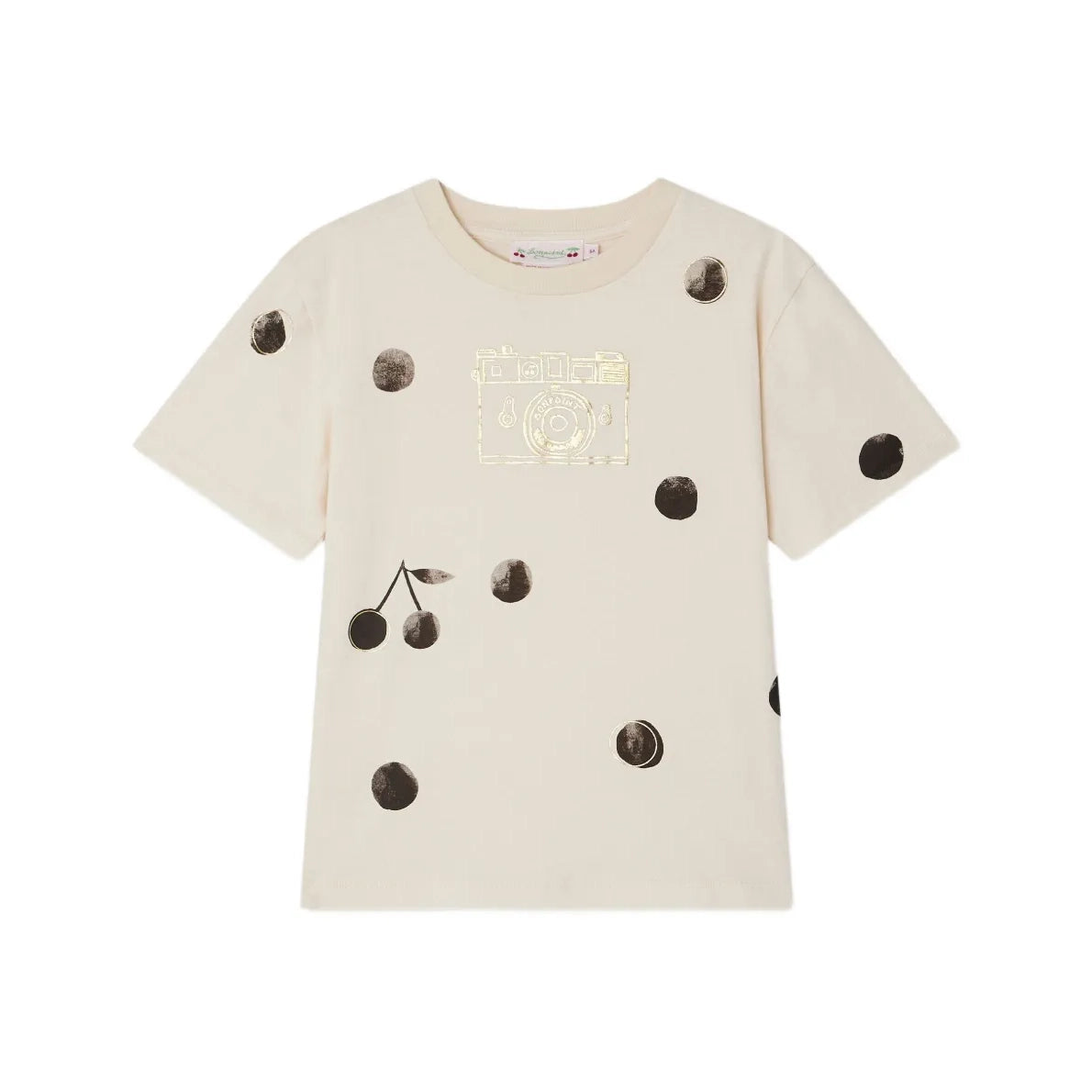 ** KIDS ** Bonpoint "Thira" T-shirt in Off-White, size 10 years