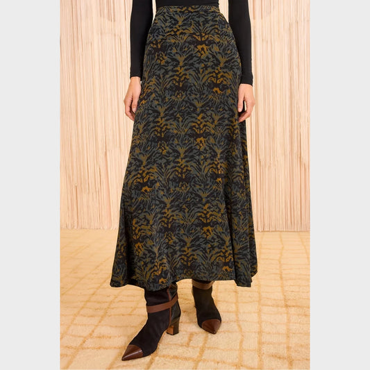 Ulla Johnson "Paola" Jersey Skirt in "Desert Jasper", size Medium