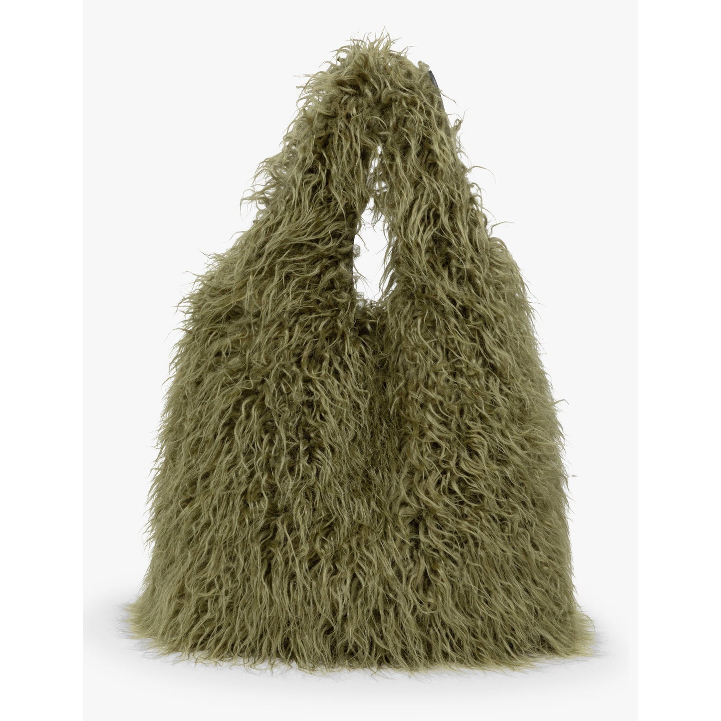Dries Van Noten Fuzzy Tote Bag in Green