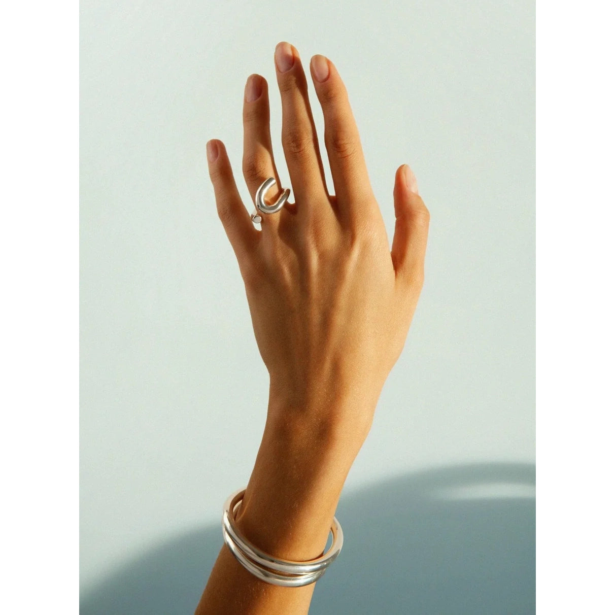Bruá Set of Silver Rings, size 6