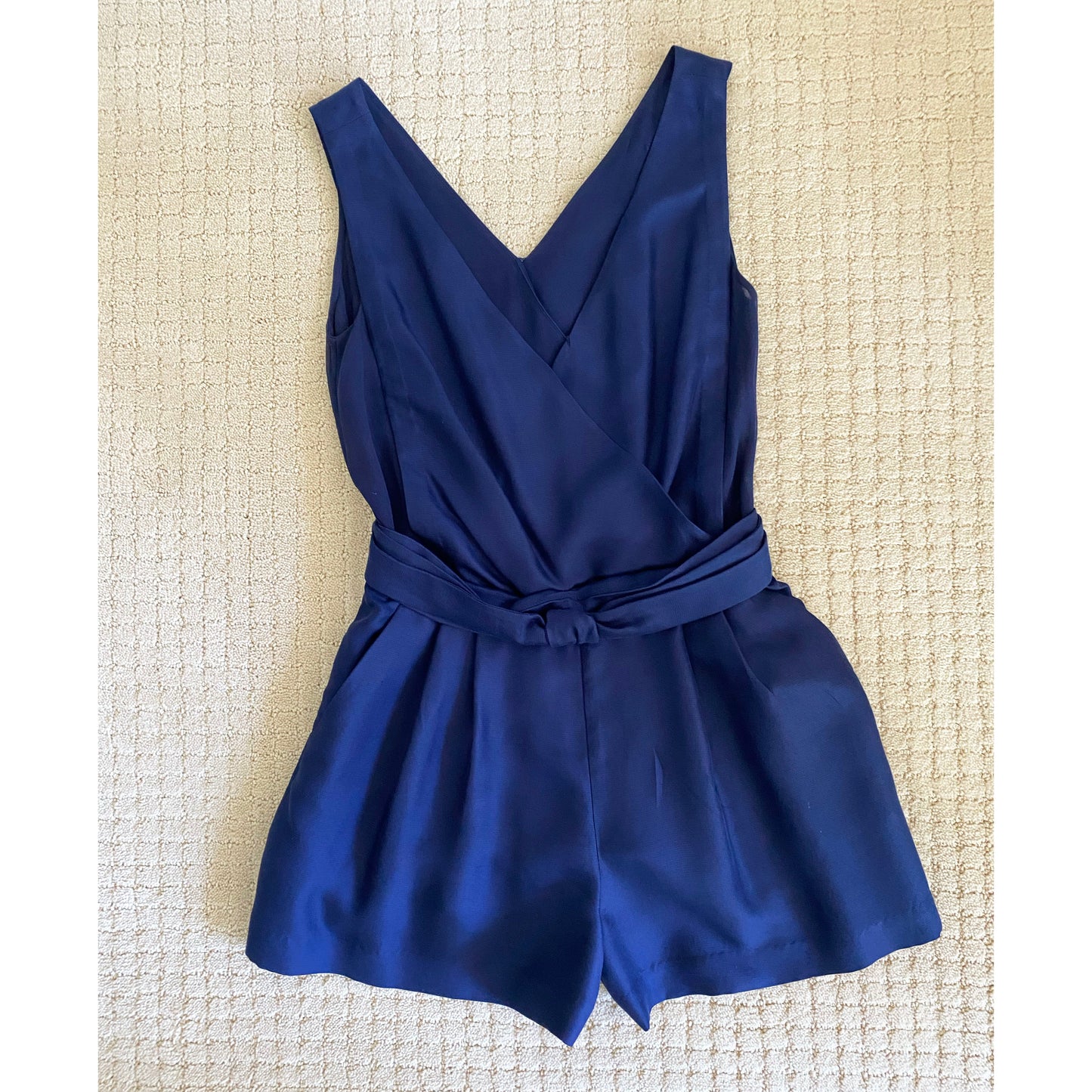 3.1 Phillip Lim Navy Silk Romper, size 0