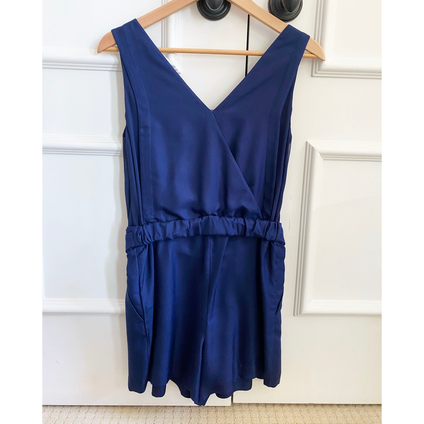 3.1 Phillip Lim Navy Silk Romper, size 0