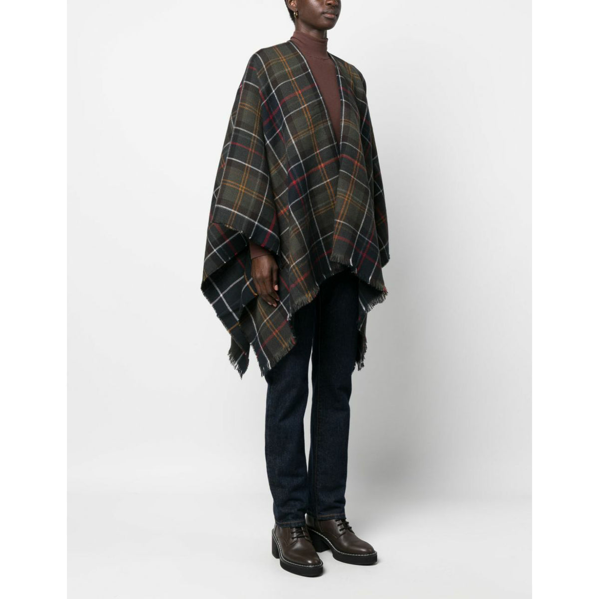 Barbour "Monteith" Shawl in Classic Tartan