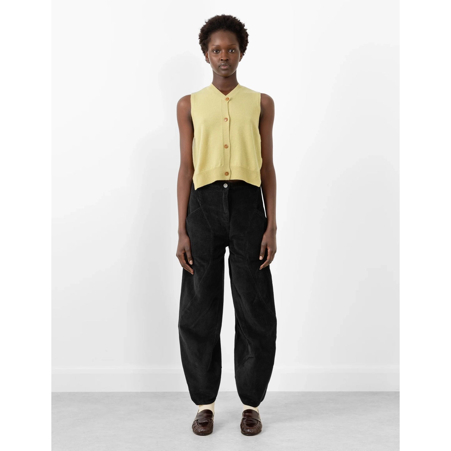 Henrik Vibskov "Digi" Corduroy Pants in Black, size Medium