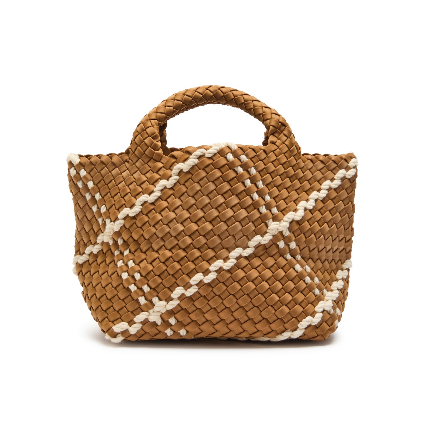 NAGHEDI Small "St. Barths" Rope Neoprene Tote Bag in "Cove"