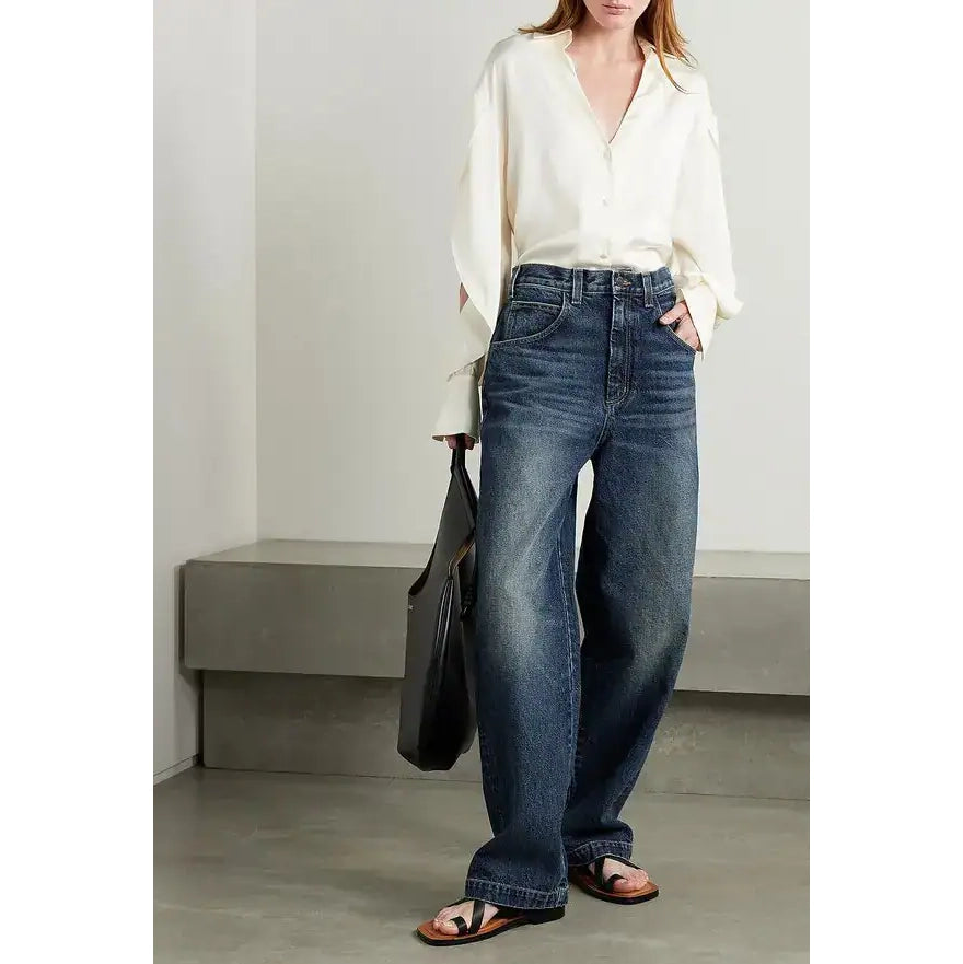 Nili Lotan "Aaron" Jeans in Blue, size 28