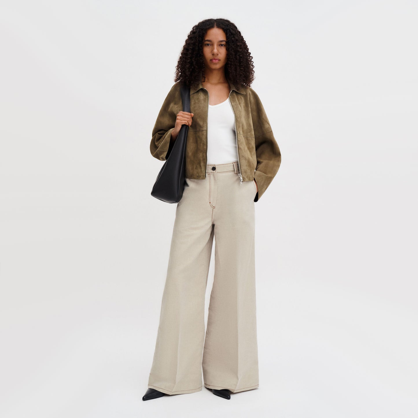 Filippa K "Bella" Mariner Trousers in Beige/Taupe, size 38 (size 6)