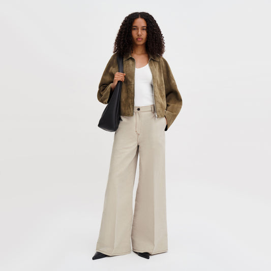 Filippa K "Bella" Mariner Trousers in Beige/Taupe, size 38 (size 6)