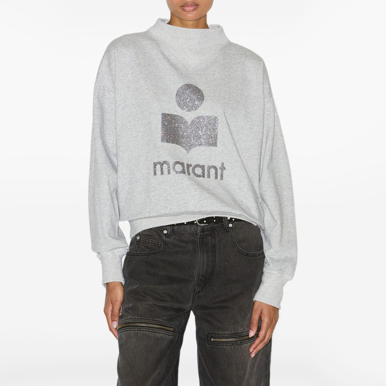 Isabel Marant Etoile "Moby" Sweatshirt in Grey, size 38 (fits like size Small).