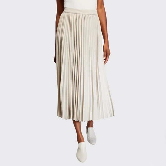 CO Pleated Wrap Midi Skirt, size Small