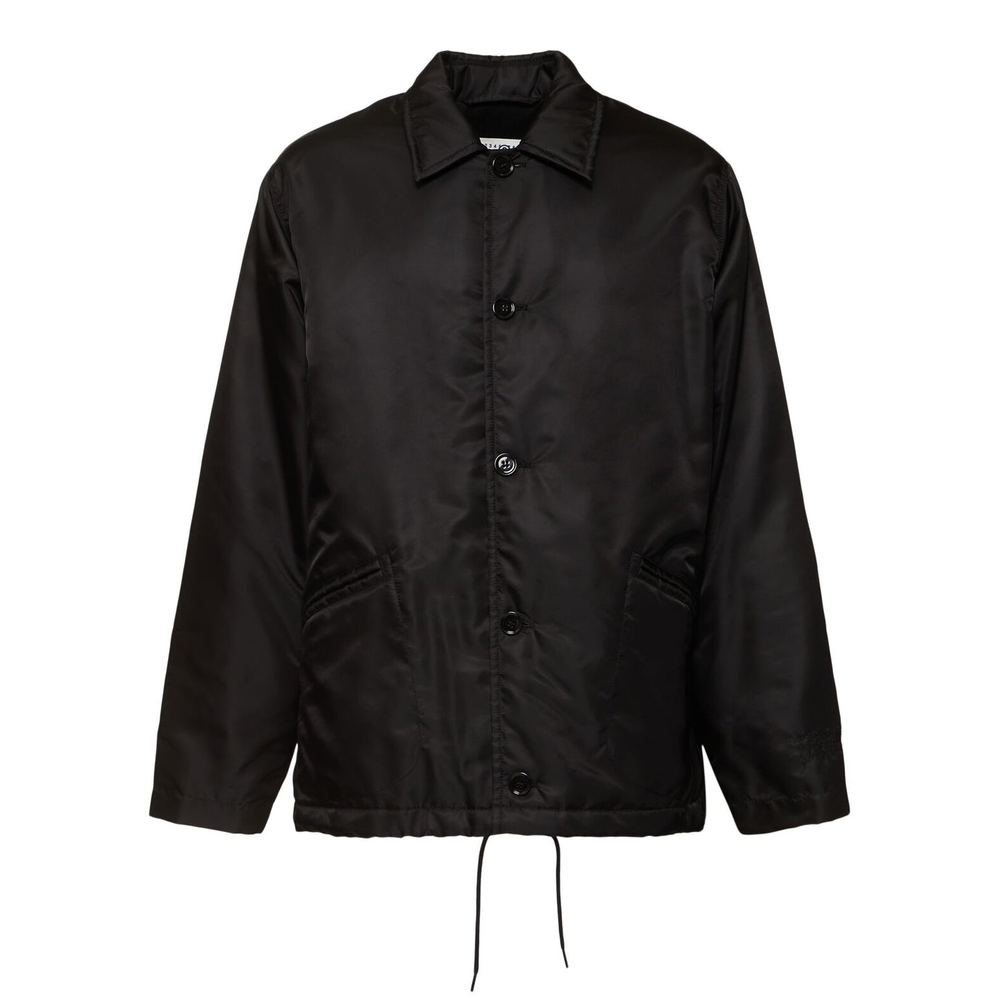 MM6 Maison Margiela Nylon Bomber in Black, size 48 (Fits mens Large)