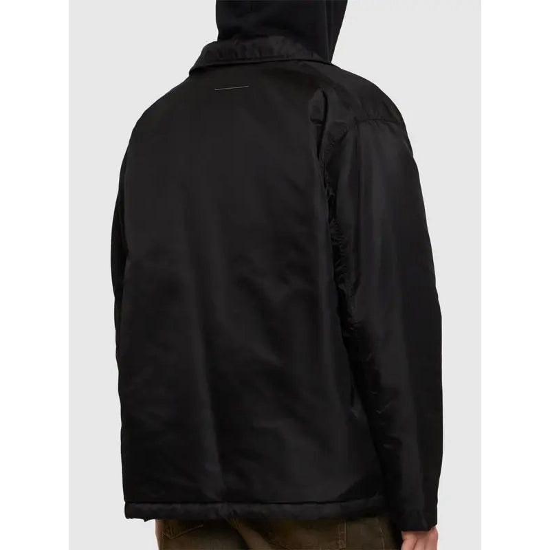 MM6 Maison Margiela Nylon Bomber in Black, size 48 (Fits mens Large)