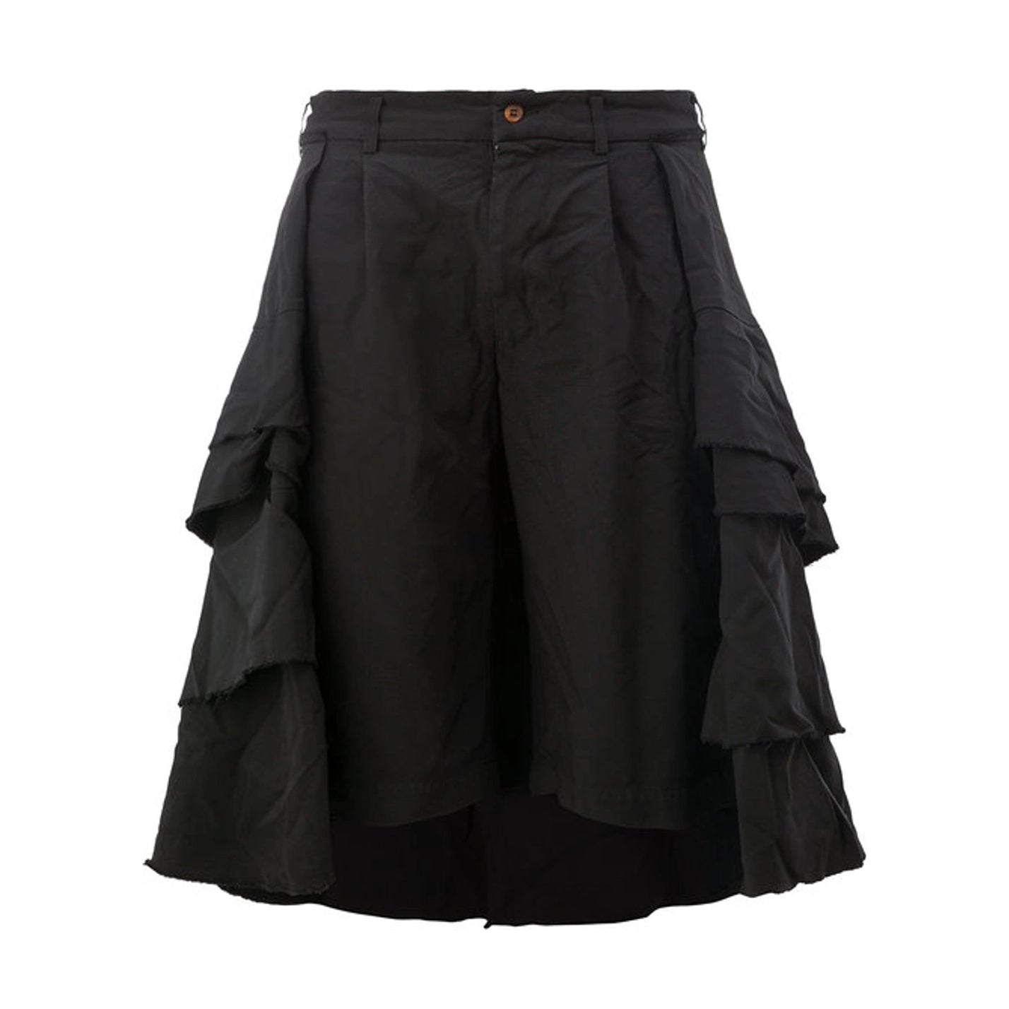 Comme Des Garcons Ruffle Skirt Shorts in Black, size Medium (fits like a size small)