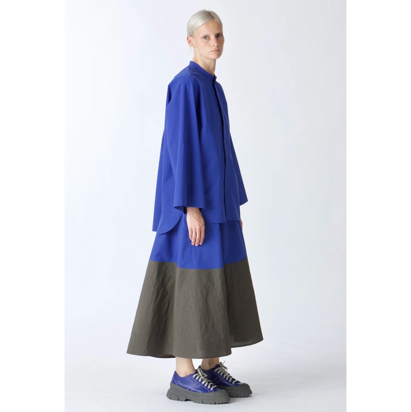Sofie D'Hoore "Sacramento" Skirt in Blue/Grey, size 42