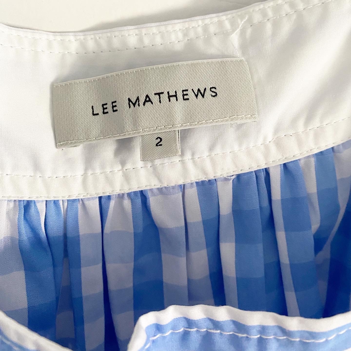 Lee Mathews "Stevie" Puff Sleeve Dress, size "2" aka Size Medium