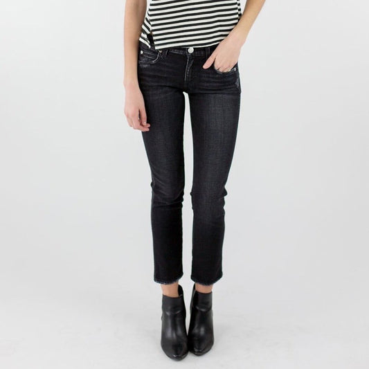 AMO “Kate” jeans in “ink” black, size 29