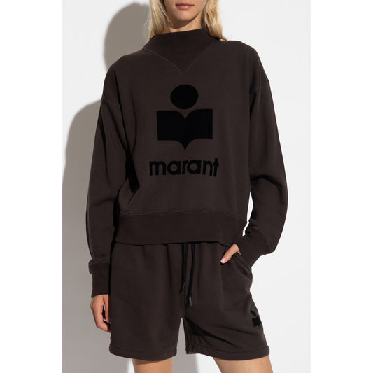 Isabel Marant Etoile "Moby" Sweatshirt in "Faded Black" (it's Brown), size 32 (fits like XS/S)