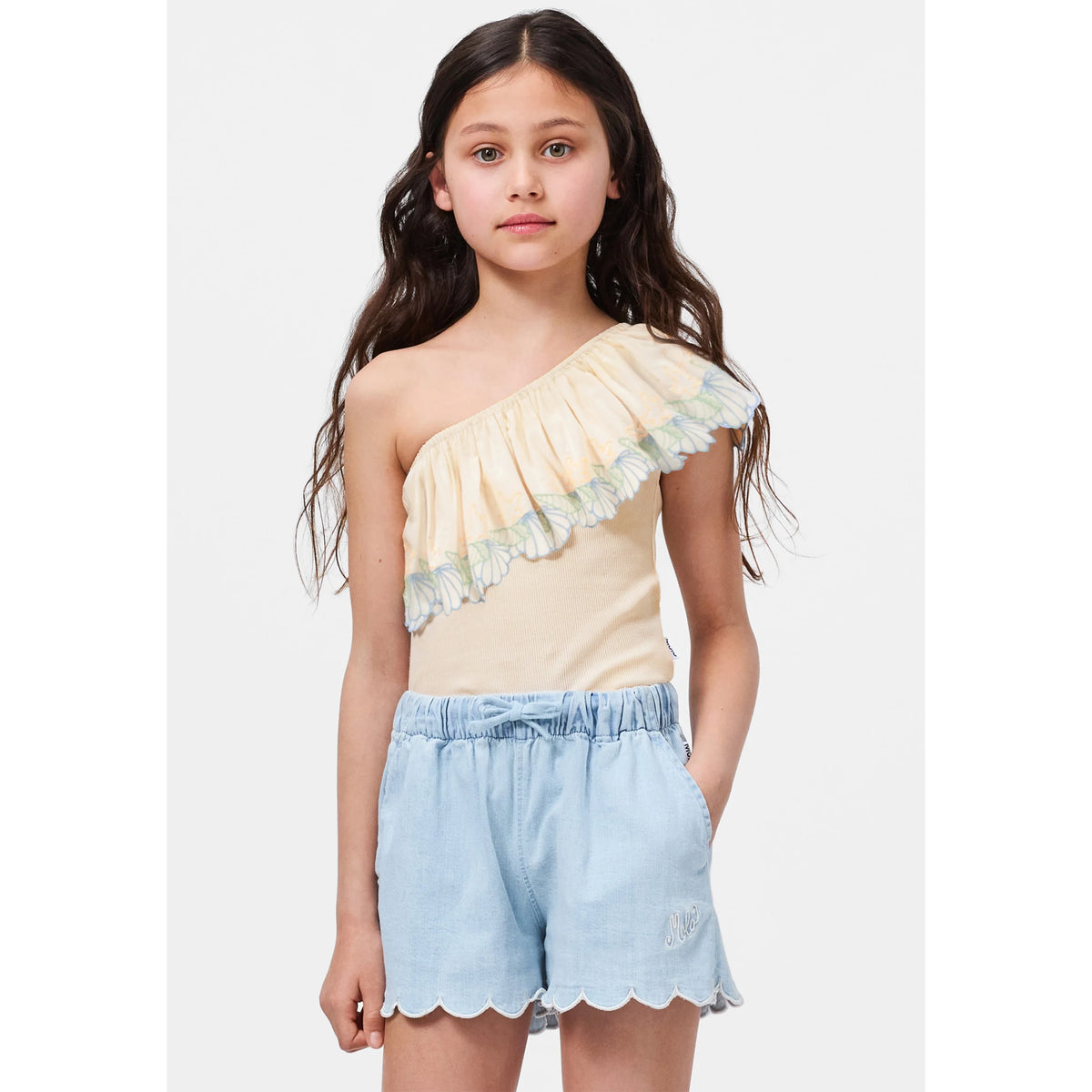 ** KIDS ** Molo Chambray Shorts, size 12 years