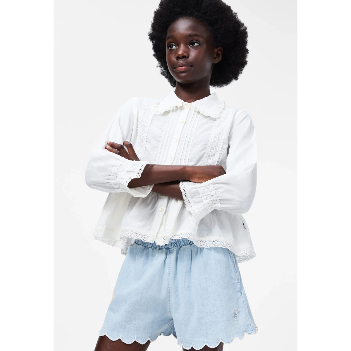 ** KIDS ** Molo Chambray Shorts, size 12 years