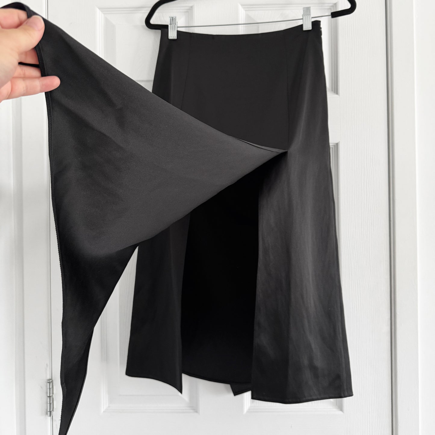 44OME Satin Skirt in Black, size Medium (fits size Small)