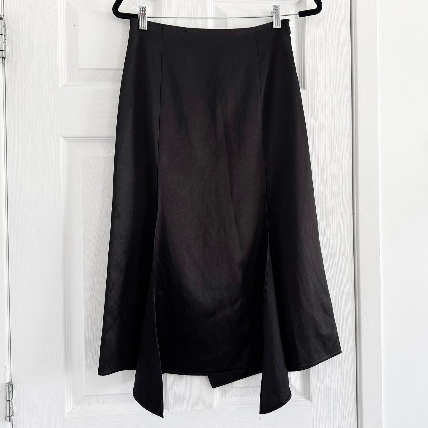 44OME Satin Skirt in Black, size Medium (fits size Small)