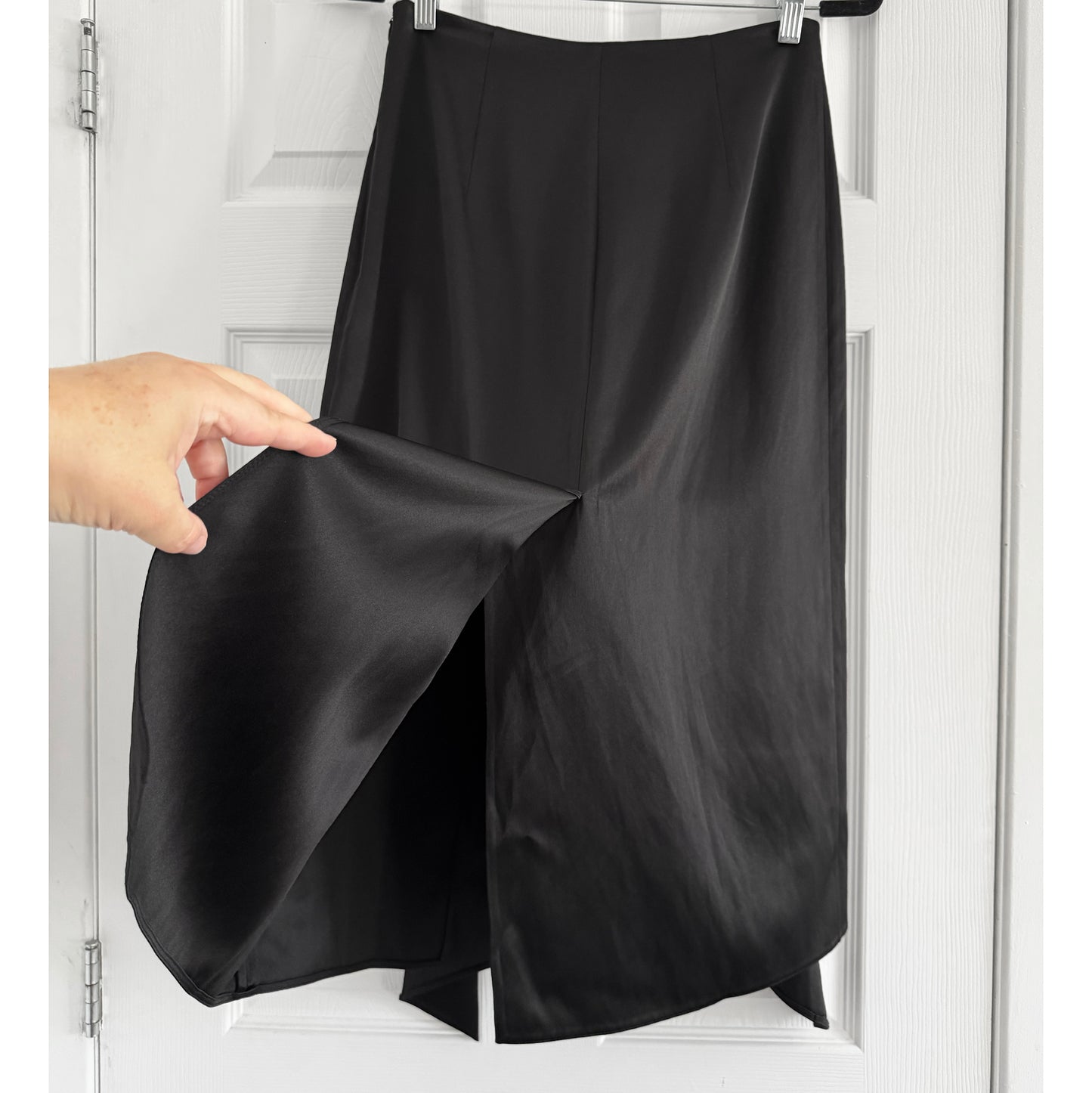 44OME Satin Skirt in Black, size Medium (fits size Small)