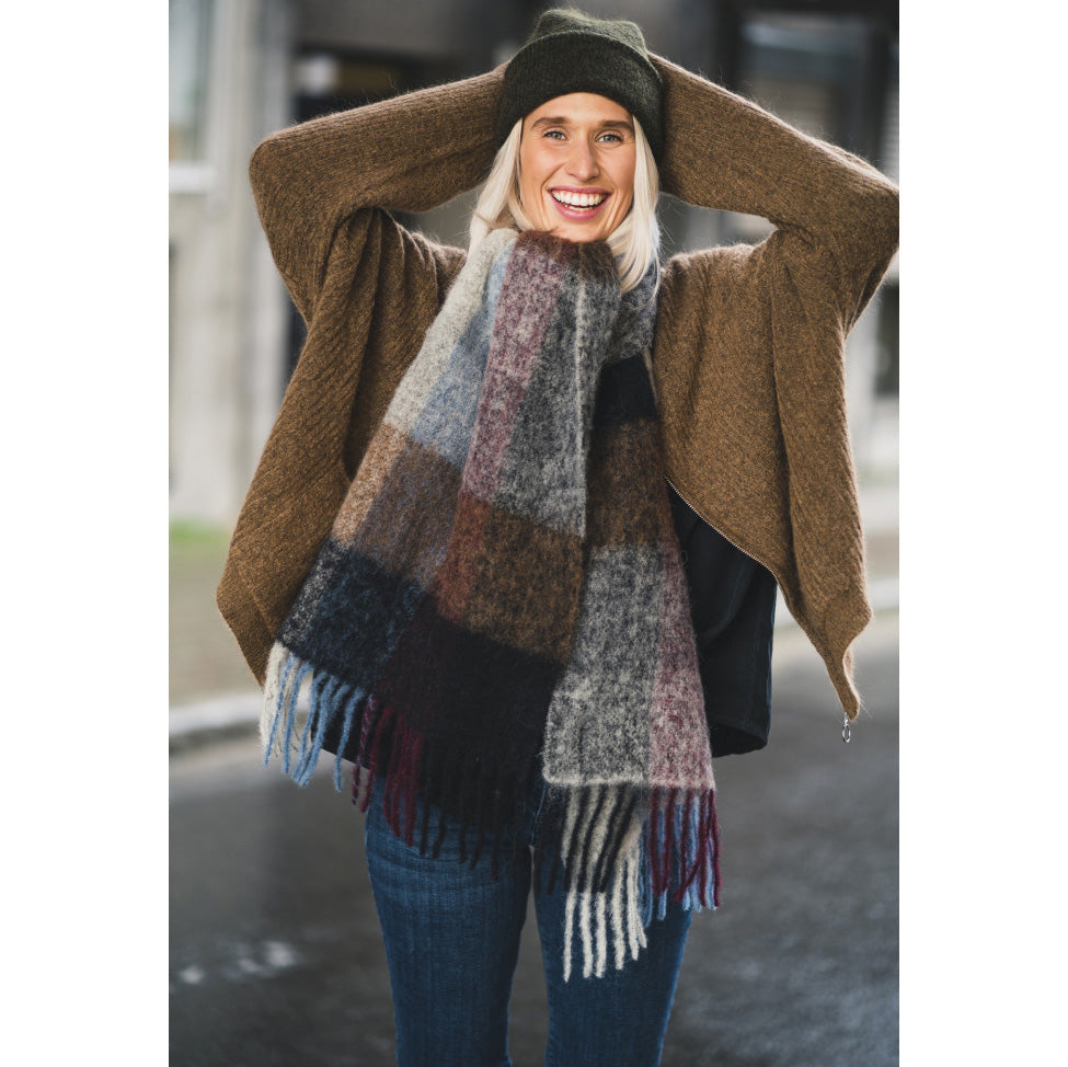 Holzweiler "Fresia" Checked Scarf in Multicolour