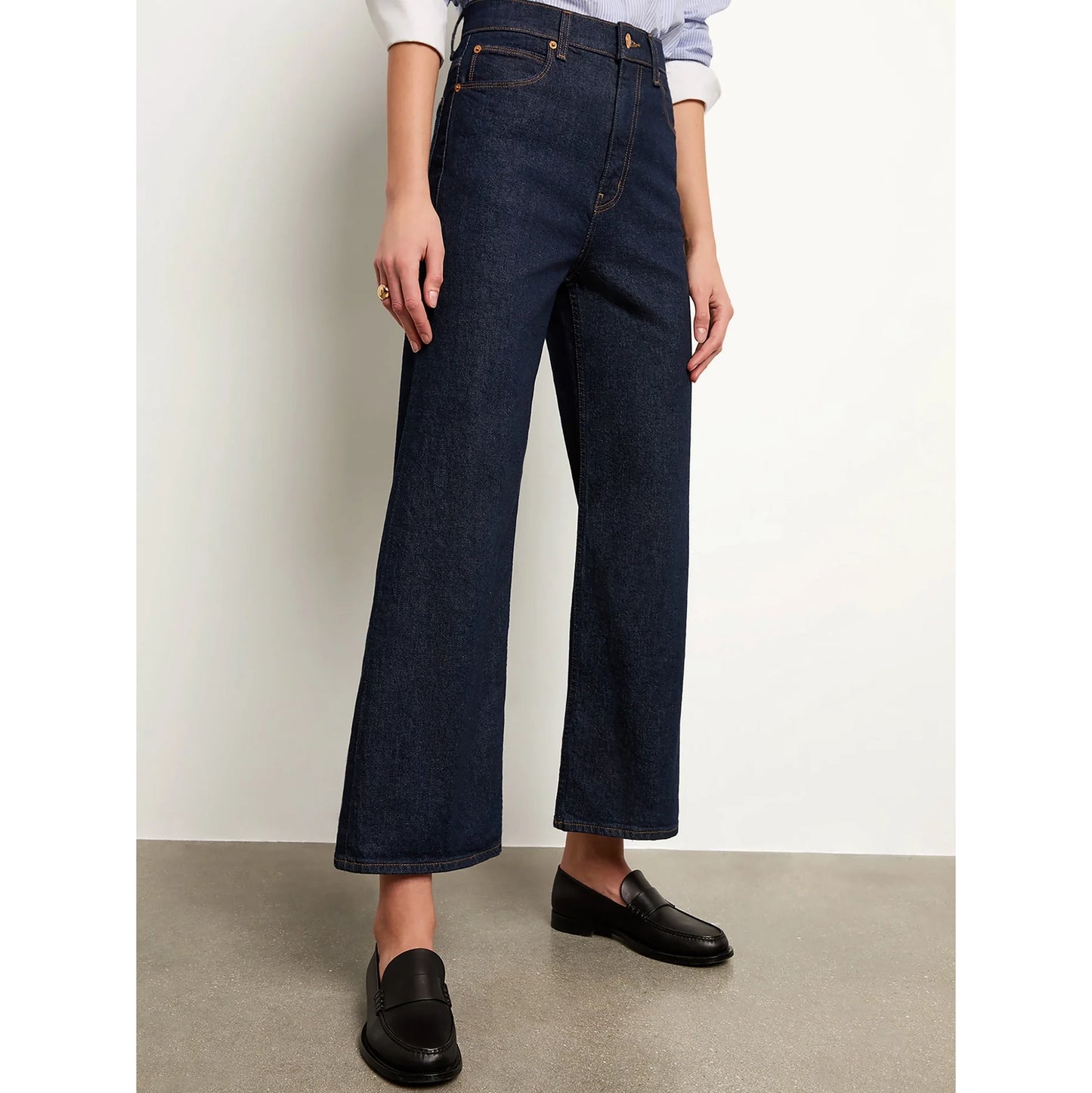 Jamie Haller "The Wide A-Leg" Jean in Dark Denim, size 27