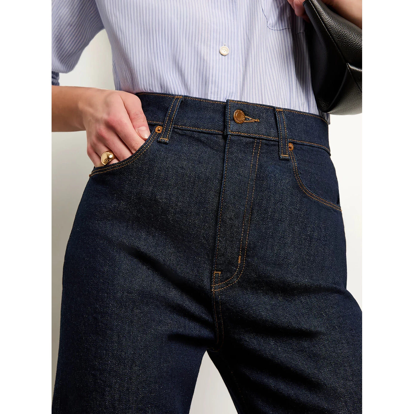 Jamie Haller "The Wide A-Leg" Jean in Dark Denim, size 27