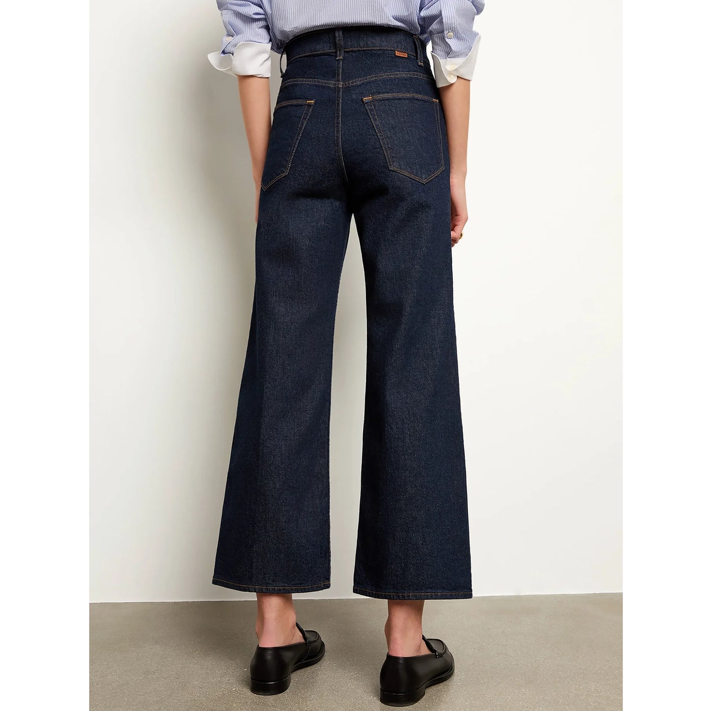 Jamie Haller "The Wide A-Leg" Jean in Dark Denim, size 27