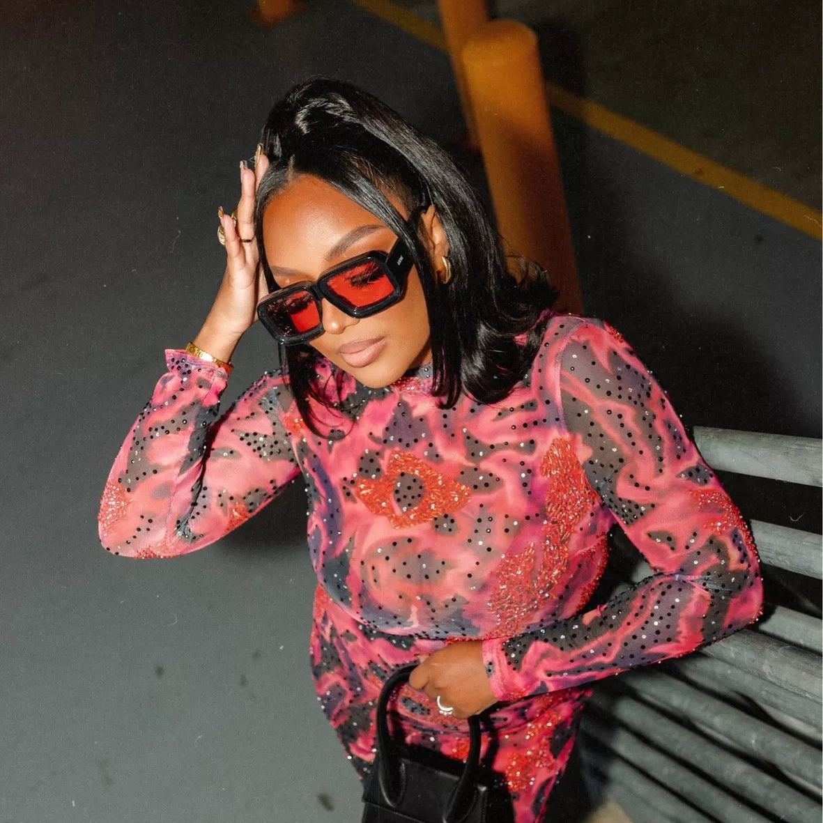 Loewe x Paula's Ibiza 'Dive In Mask' Sunglasses in "Shiny Black"