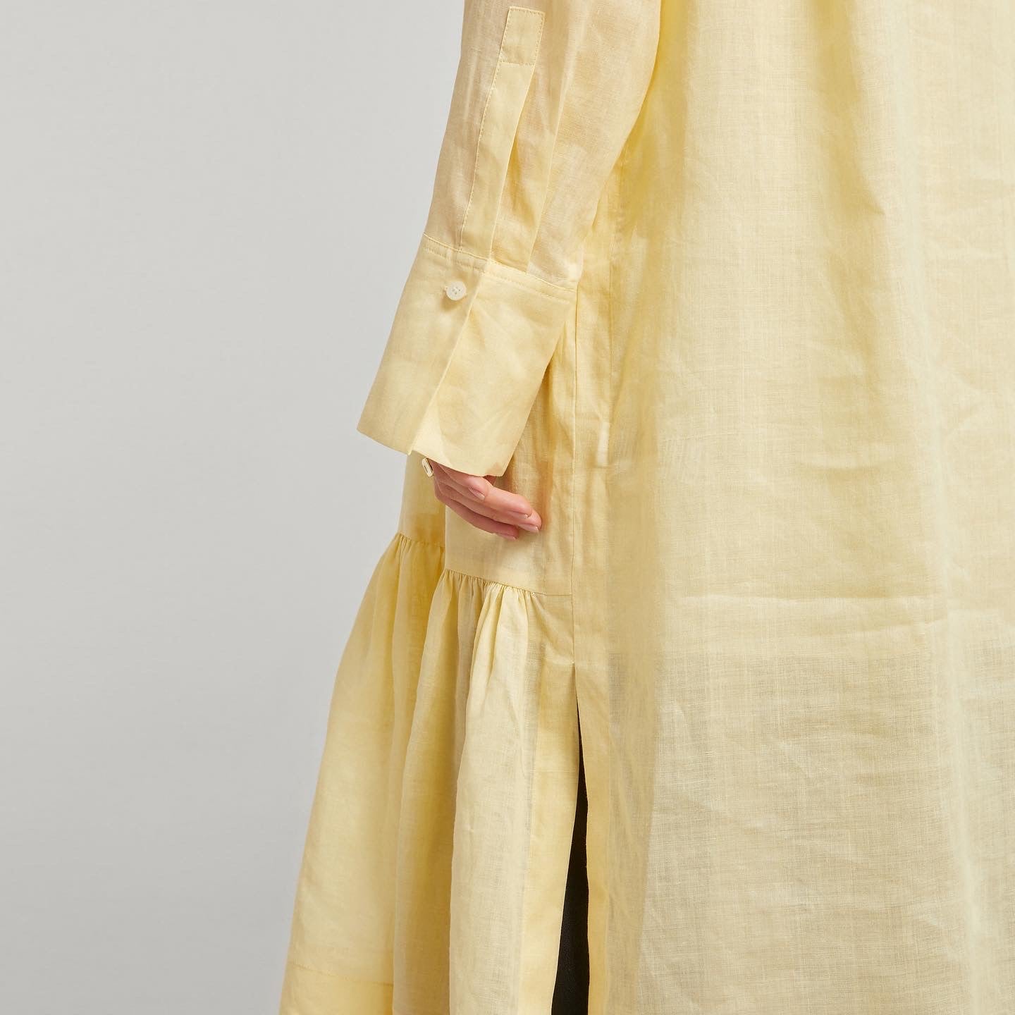 Robe Joseph Pale Yellow Ramie « Dan », taille 34 (convient comme taille 2)