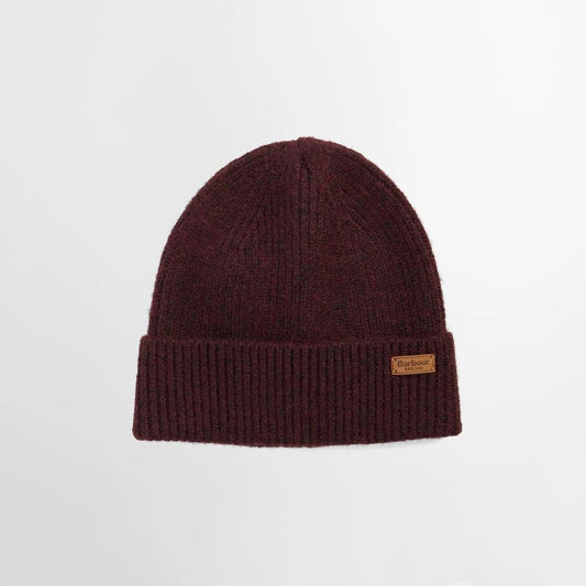 Barbour "Pendle" Beanie Hat in "Wine"