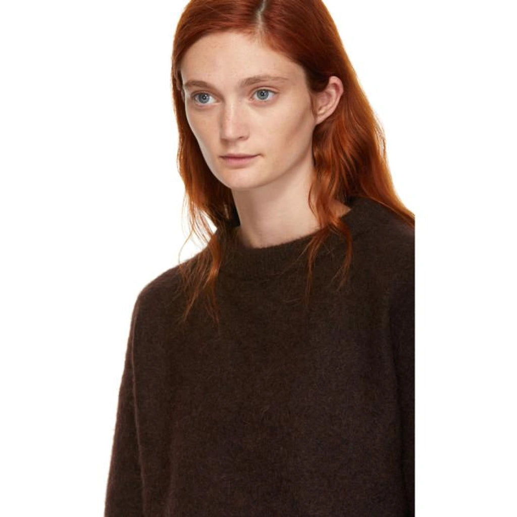 ACNE "Dramatic Mohair" Sweater in Brown, size XS