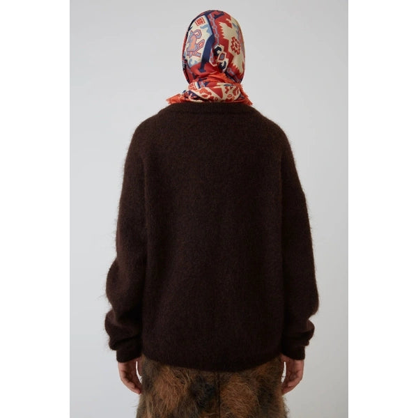 ACNE "Dramatic Mohair" Sweater in Brown, size XS