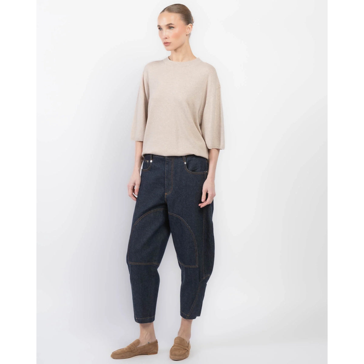 Tibi "Earl" Jean in Dark Indigo (Shorter Version), size 30
