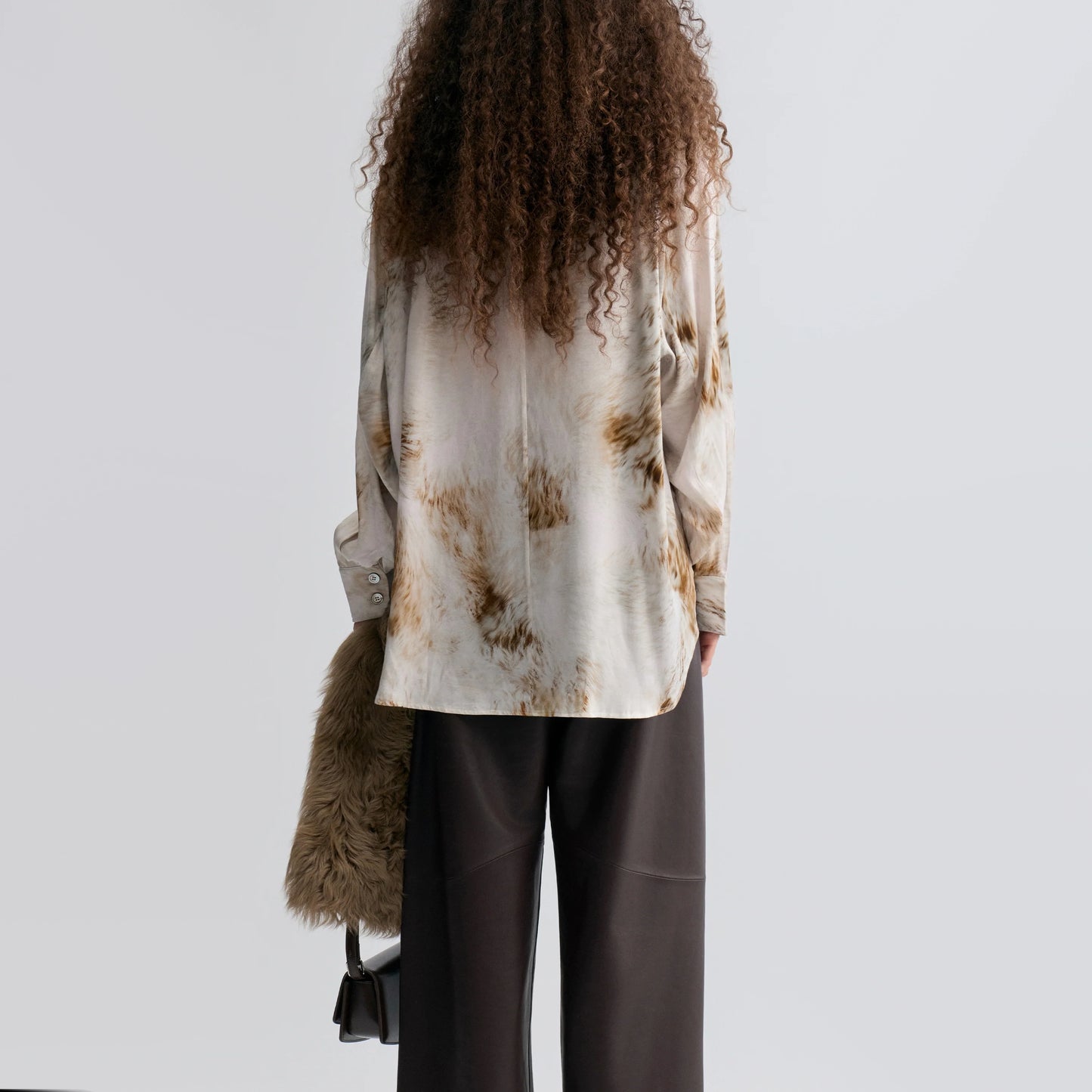 The Front Row Shop Fur Print Top, size Small