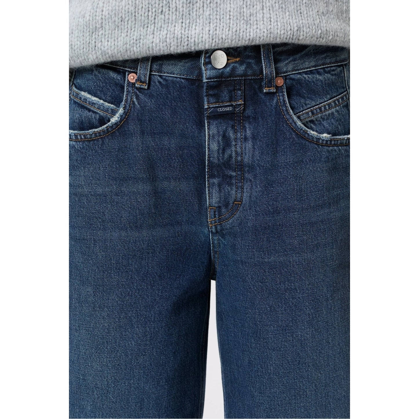Closed "Nikka" Wide Leg Jeans in Dark Blue, size 32
