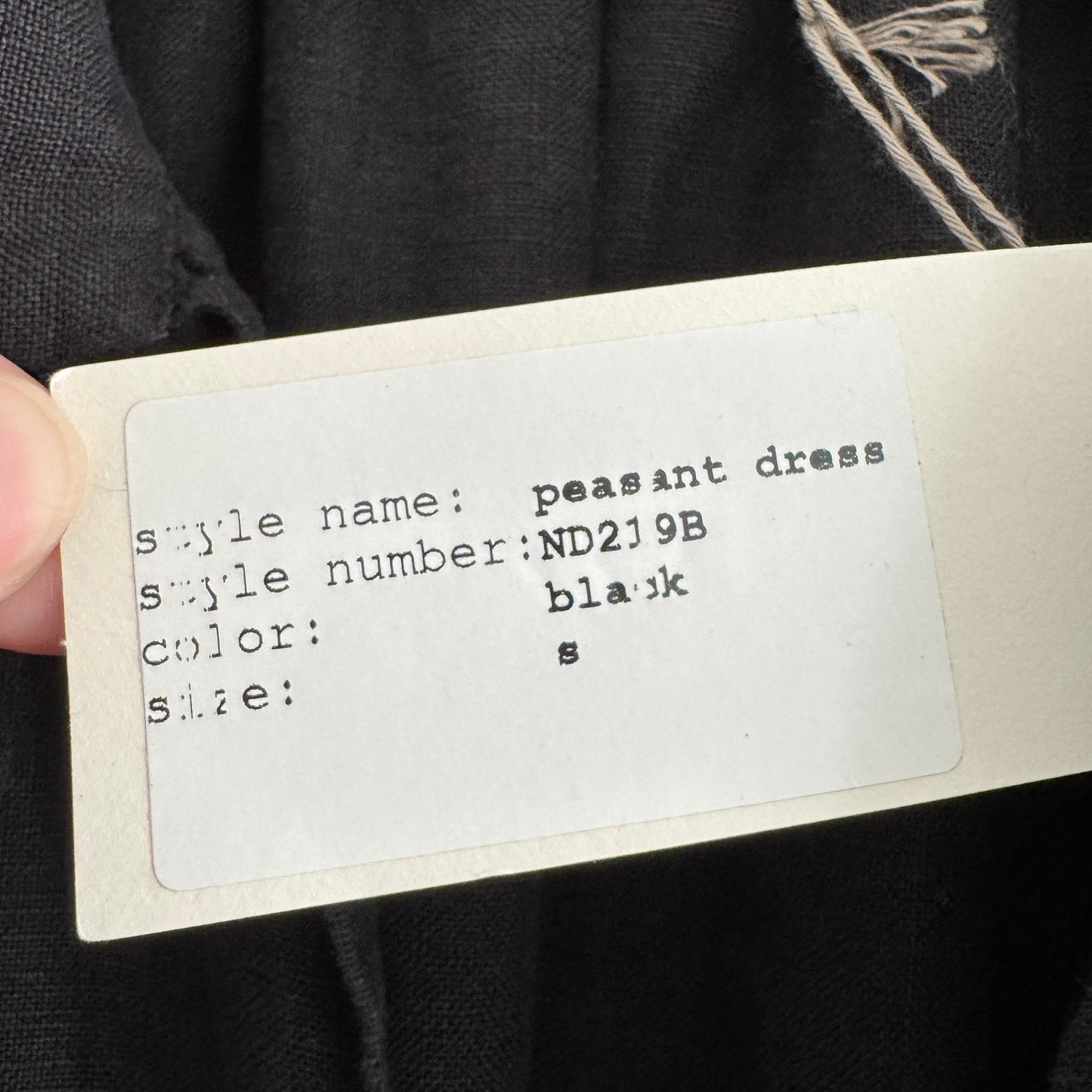 6397 Oversized Black Linen Dress, size Small (fits M-XL?)