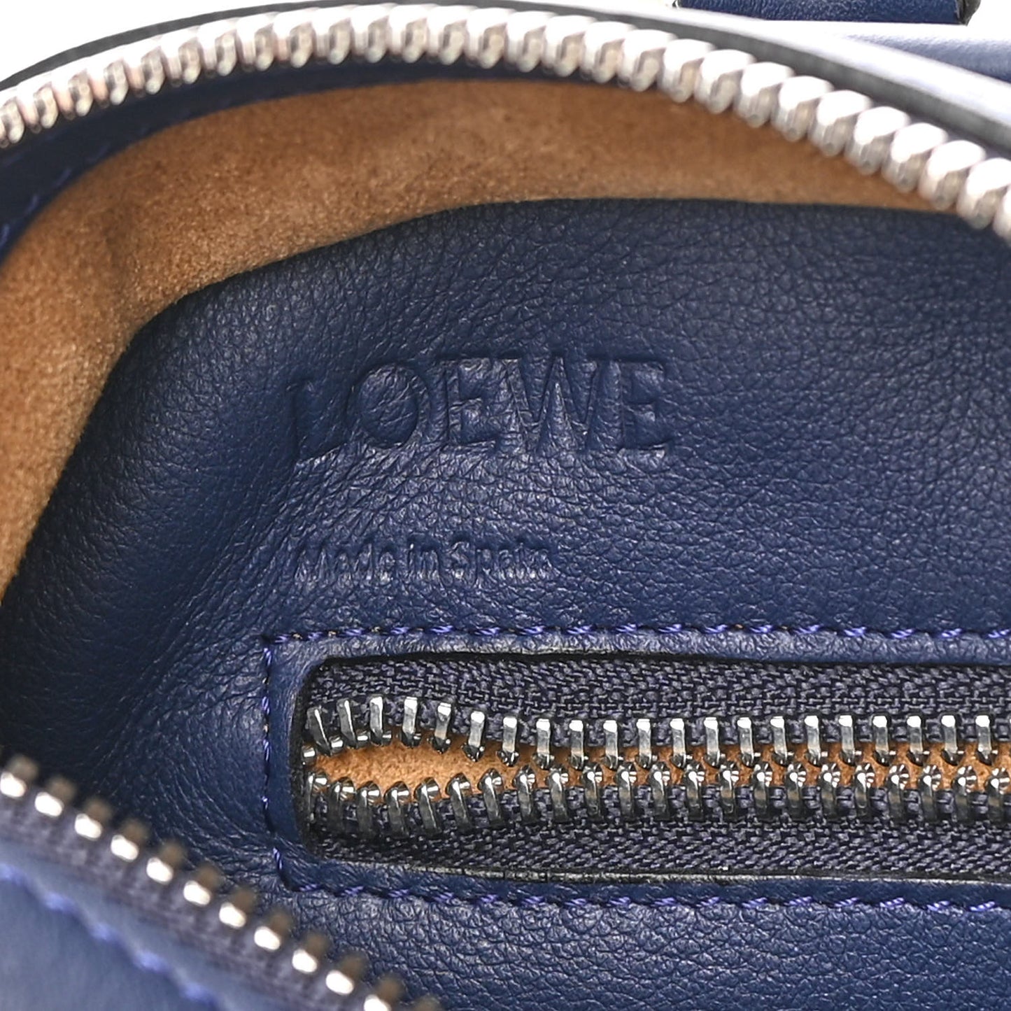 Loewe Amazona 28 Bag in Navy Nappa Calfskin