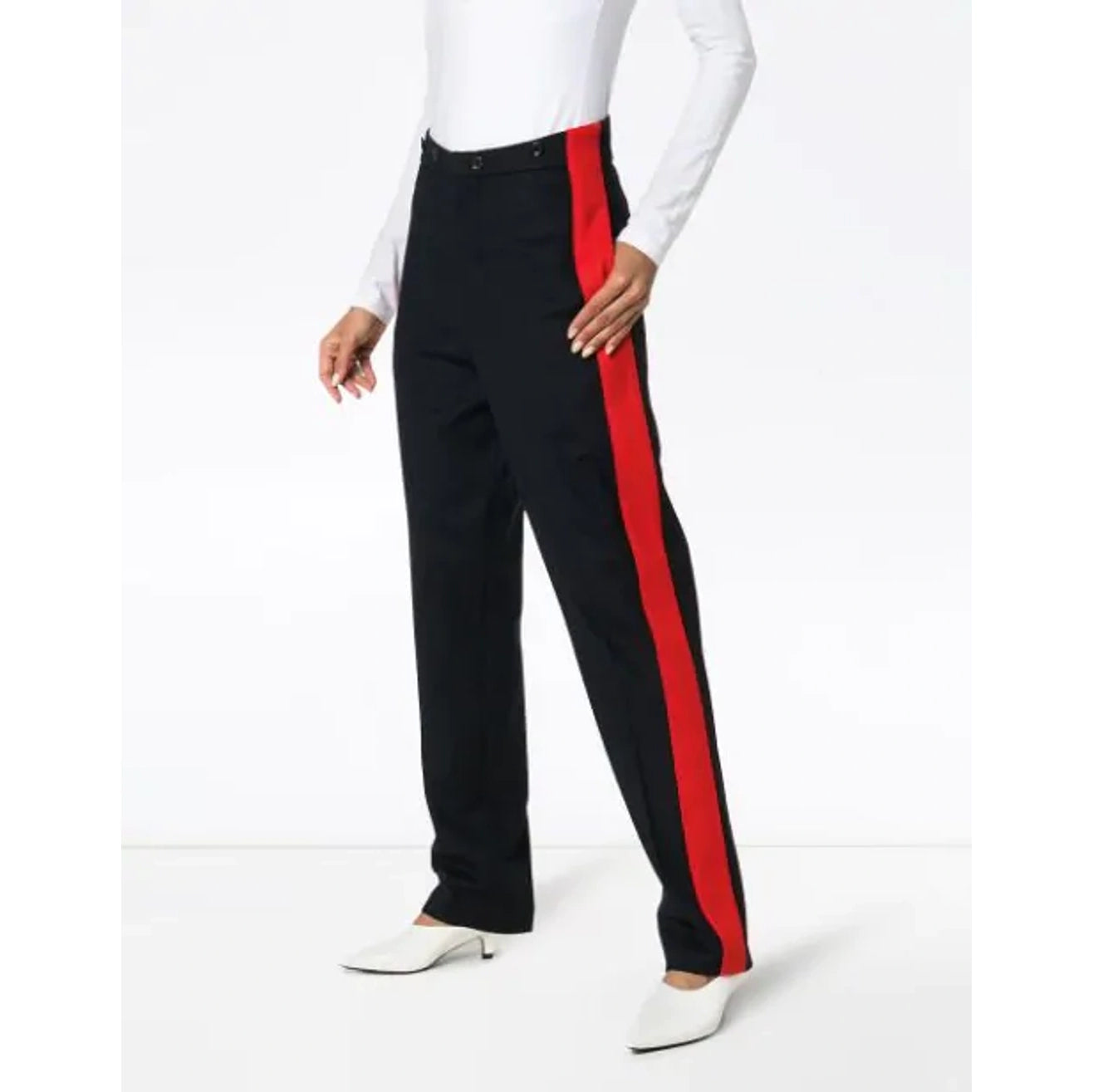 Joseph "Annum" Wool Pants with Red Stripe, size 38