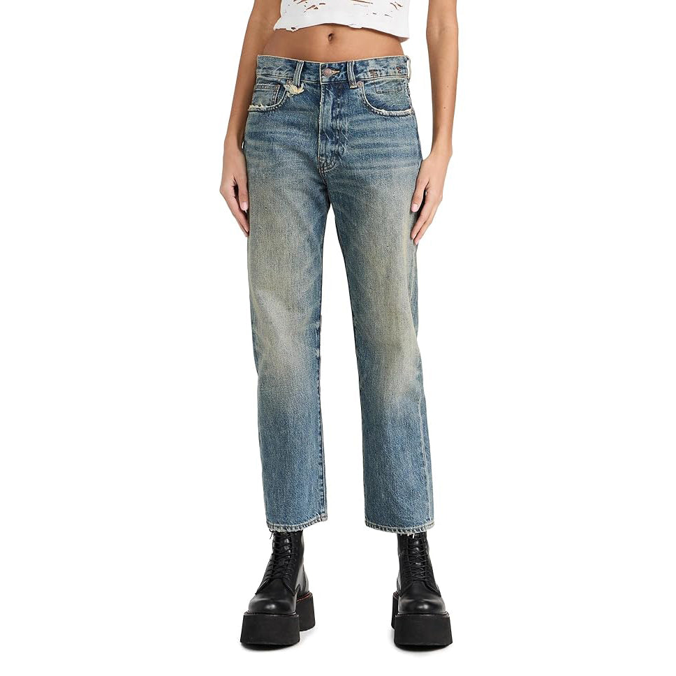 R13 Boyfriend Jeans in Clinton Blue, size 25 (fits like size 26)