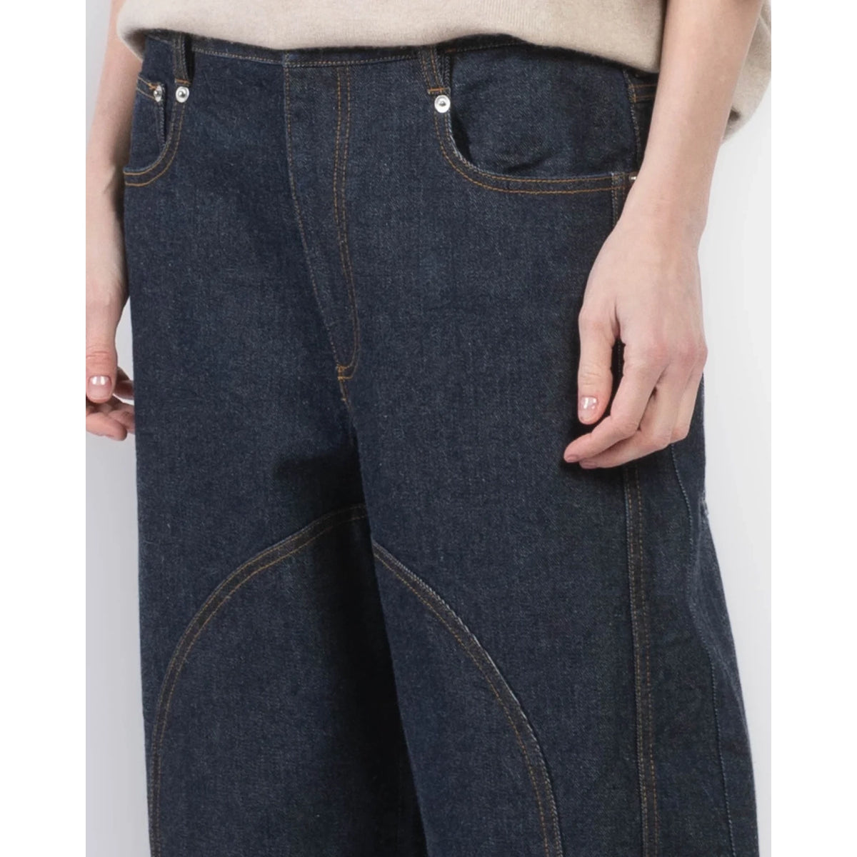 Tibi "Earl" Jean in Dark Indigo (Shorter Version), size 30