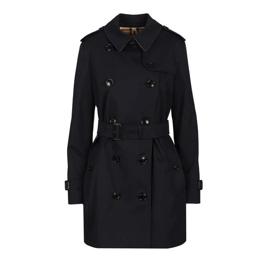 Burberry Short Black Trench Coat, UK 12 convient à la taille 8