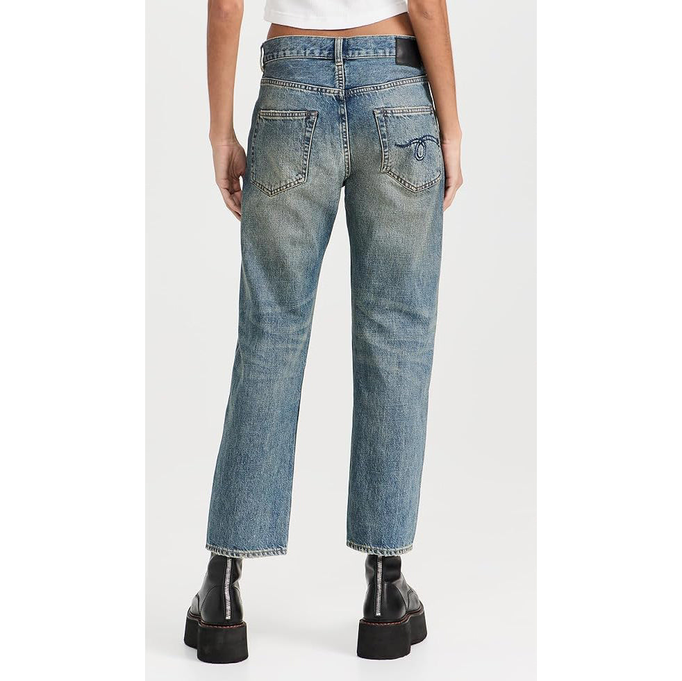 R13 Boyfriend Jeans in Clinton Blue, size 25 (fits like size 26)