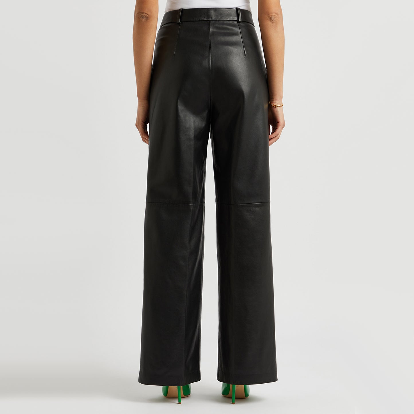 LouLou Studio "Noro" Black Leather Pants, size XS