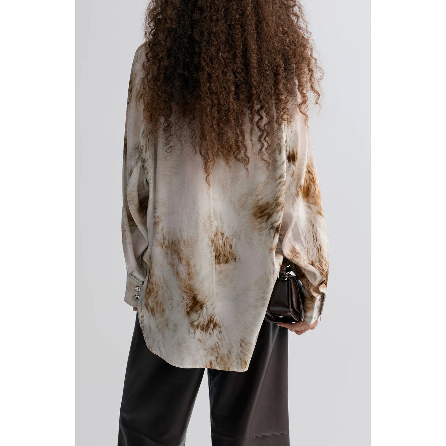 The Front Row Shop Fur Print Top, size Small